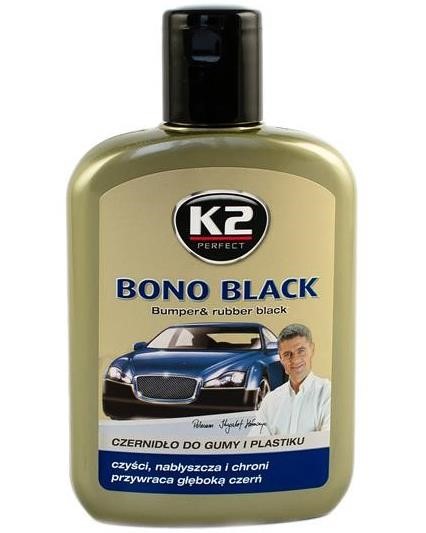 K2 K030 Means care tires and black bumpers (liquid) BONO BLACK 200 g K030: Buy near me in Poland at 2407.PL - Good price!
