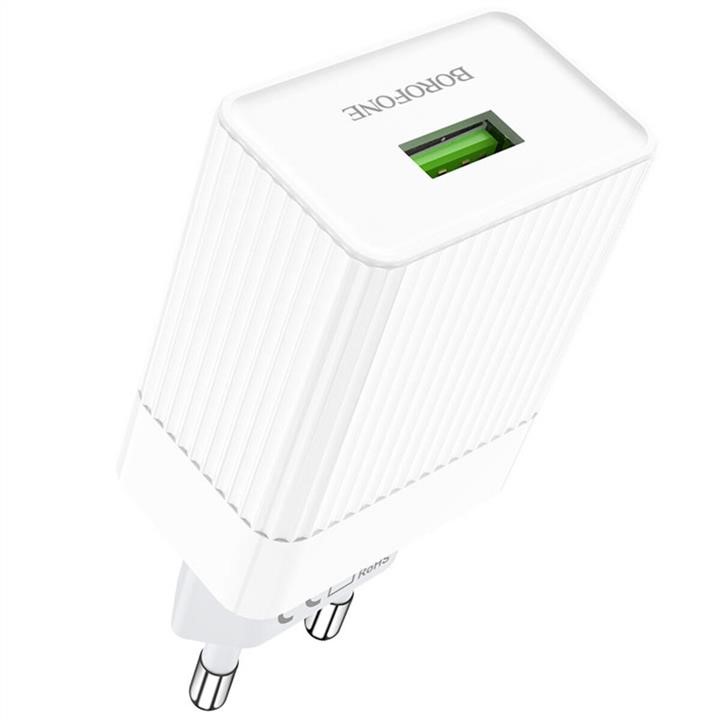 Borofone BA47AW Mains charger Borofone BA47A Mighty speed single port QC3.0 3A White BA47AW: Buy near me in Poland at 2407.PL - Good price!