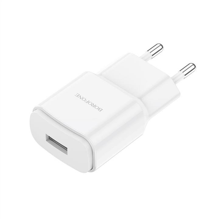 Borofone BA48AW Mains charger Borofone BA48A Orion single port charger White BA48AW: Buy near me in Poland at 2407.PL - Good price!