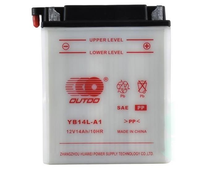 Outdo YB14L-A1 Battery OUTDO MOTO 12B Са/Са 14Ач 185А(CCA-18) R+ YB14LA1: Buy near me in Poland at 2407.PL - Good price!