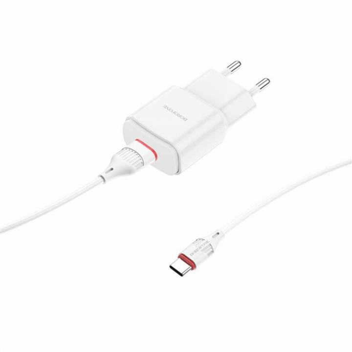 Borofone BA48ACW Ładowarka sieciowa Borofone BA48A Orion single port charger set(Type-C) White BA48ACW: Dobra cena w Polsce na 2407.PL - Kup Teraz!