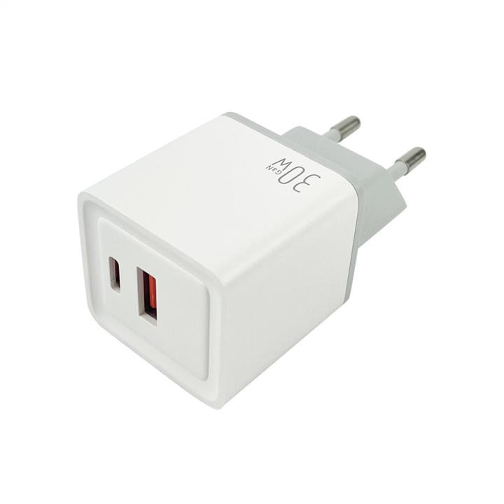 Mibrand MIWC/30UCW Мережевий зарядний пристрій Mibrand MI-30 GaN 30W Travel Charger USB-A + USB-C White MIWC30UCW: Приваблива ціна - Купити у Польщі на 2407.PL!