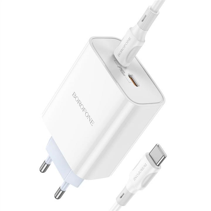 Borofone BA73ACCW Mains charger Borofone BA73A Young PD35W dual port(2C) charger set(Type-C to Type-C) White BA73ACCW: Buy near me in Poland at 2407.PL - Good price!