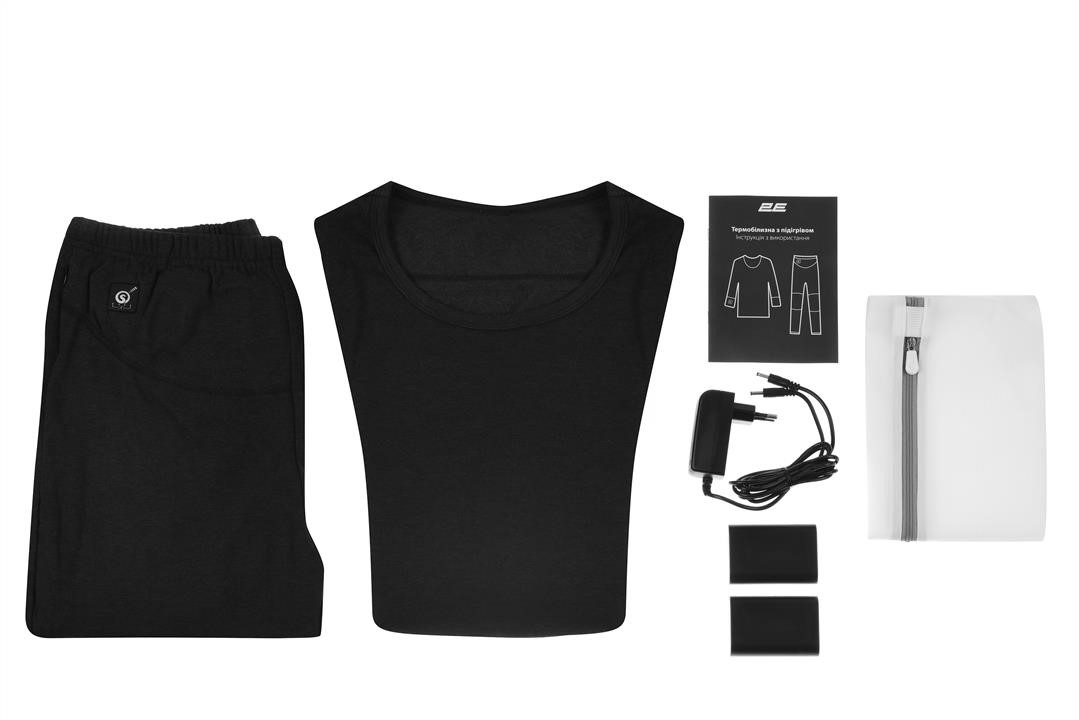 Efiber dla kobiet podgrzewana bielizna termiczna czarna, rozmiar L 2E Tactical 2E-HUEFWL-BK