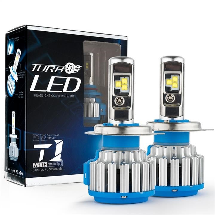 TurboLed 00-00003610 Лампы светодиодные комплект Tungsram T1 H4 6000K 50W 12/24v CanBus 0000003610: Отличная цена - Купить в Польше на 2407.PL!