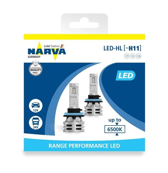 Narva 18048 LED Lamp Set Narva H11 12/24v 24W 6500K 18048: Buy near me in Poland at 2407.PL - Good price!