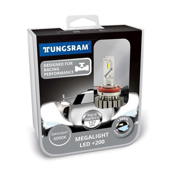 Tungsram TU60490.2K LED-Lampenset Tungsram Megalight LED 200 12V H11 24W 6000K TU604902K: Kaufen Sie zu einem guten Preis in Polen bei 2407.PL!