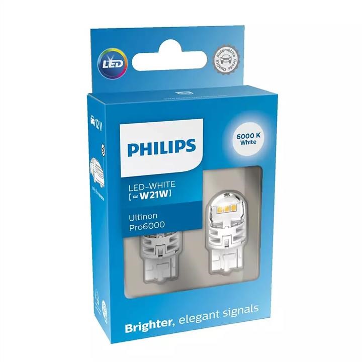 LED-Lampenset Philips LED Ultinon W21W Pro6000 SI 12V Philips 11065CU60X2
