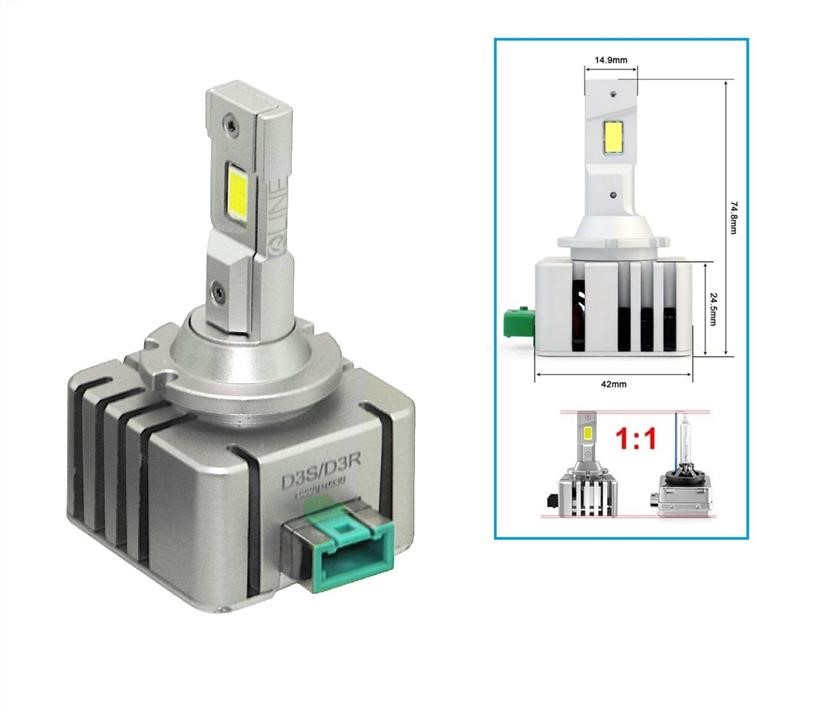 LED-Lampenset QLine Ultra D3S 65W 6000K (2шт) QLine 00-00020282