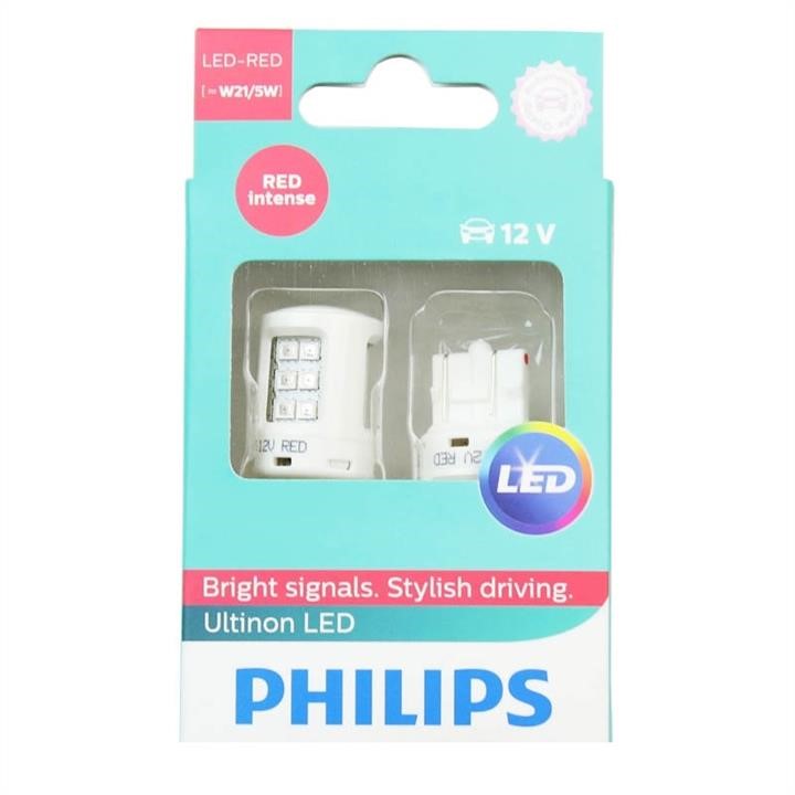 Philips 11066URLX2 Komplet lamp LED Philips LED Ultinon W21/5W 12V RED B2 11066URLX2: Dobra cena w Polsce na 2407.PL - Kup Teraz!