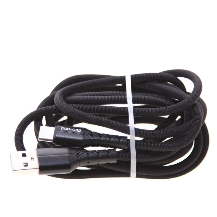 Mibrand MIDC/322TB Кабель Mibrand MI-32 Nylon Charging Line USB for Type-C 2A 2m Black MIDC322TB: Приваблива ціна - Купити у Польщі на 2407.PL!