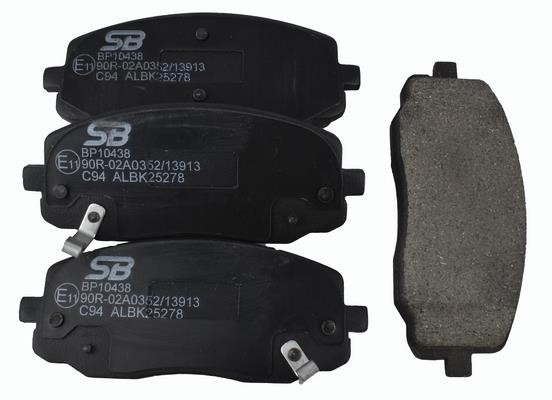 SB BP10438 Brake Pad Set, disc brake BP10438: Buy near me in Poland at 2407.PL - Good price!