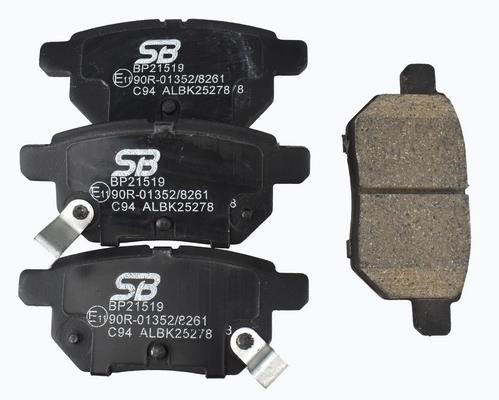 SB BP21519 Brake Pad Set, disc brake BP21519: Buy near me in Poland at 2407.PL - Good price!
