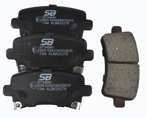 SB BP34840 Brake Pad Set, disc brake BP34840: Buy near me in Poland at 2407.PL - Good price!