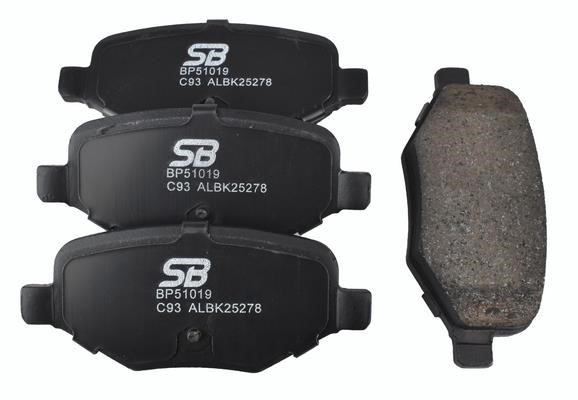 SB BP51019 Brake Pad Set, disc brake BP51019: Buy near me in Poland at 2407.PL - Good price!