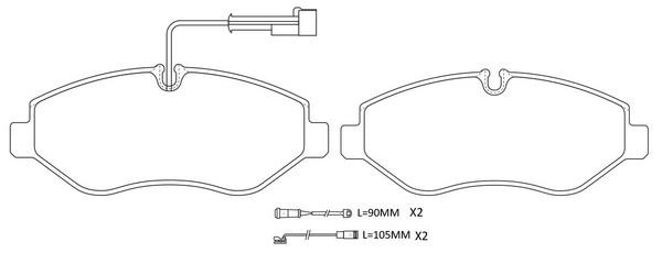 SB BP31410W Brake Pad Set, disc brake BP31410W: Buy near me in Poland at 2407.PL - Good price!