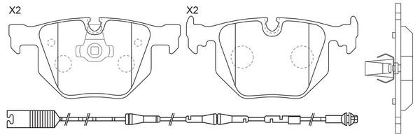 SB BP32228W Brake Pad Set, disc brake BP32228W: Buy near me in Poland at 2407.PL - Good price!