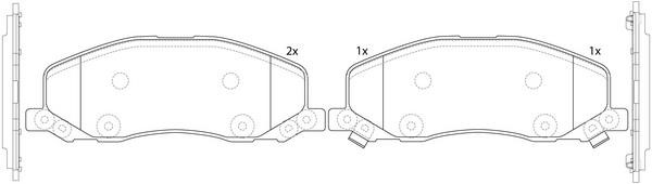 SB BP34001 Brake Pad Set, disc brake BP34001: Buy near me in Poland at 2407.PL - Good price!