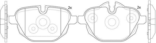 SB BP32546 Brake Pad Set, disc brake BP32546: Buy near me in Poland at 2407.PL - Good price!