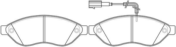 SB BP42474W Тормозные колодки дисковые, комплект BP42474W: Отличная цена - Купить в Польше на 2407.PL!