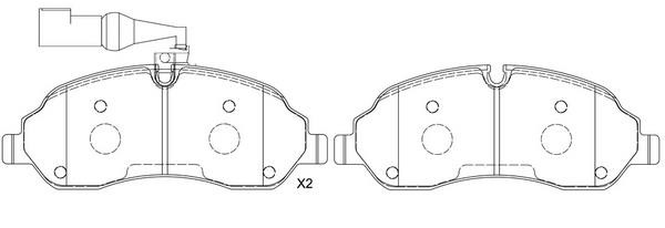 SB BP51042W Brake Pad Set, disc brake BP51042W: Buy near me in Poland at 2407.PL - Good price!