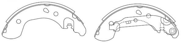 SB BS22289 Brake shoe set BS22289: Buy near me at 2407.PL in Poland at an Affordable price!