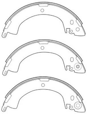 SB BS23664 Brake shoe set BS23664: Buy near me in Poland at 2407.PL - Good price!