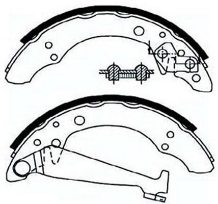 SB BS33534 Brake shoe set BS33534: Buy near me at 2407.PL in Poland at an Affordable price!
