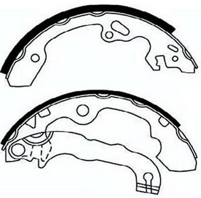 SB BS51558 Brake shoe set BS51558: Buy near me at 2407.PL in Poland at an Affordable price!