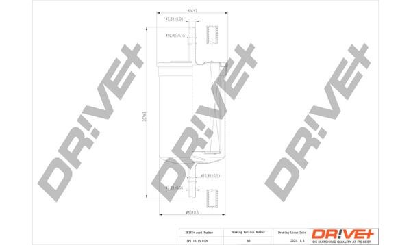 Dr!ve+ DP1110.13.0120 Топливный фильтр DP1110130120: Отличная цена - Купить в Польше на 2407.PL!
