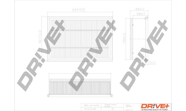 Dr!ve+ DP1110.10.0198 Air filter DP1110100198: Buy near me in Poland at 2407.PL - Good price!