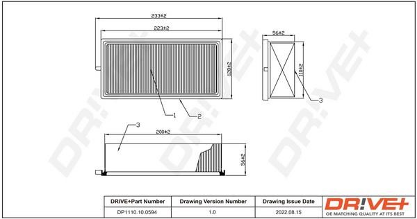 Dr!ve+ DP1110.10.0594 Luftfilter DP1110100594: Bestellen Sie in Polen zu einem guten Preis bei 2407.PL!