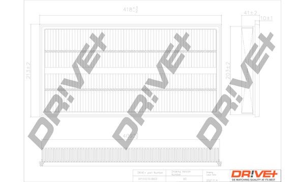 Dr!ve+ DP1110.10.0603 Air filter DP1110100603: Buy near me in Poland at 2407.PL - Good price!