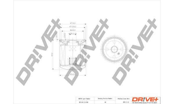 Dr!ve+ DP1110.11.0140 Oil Filter DP1110110140: Buy near me at 2407.PL in Poland at an Affordable price!