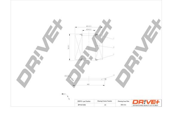 Dr!ve+ DP1110.11.0143 Oil Filter DP1110110143: Buy near me at 2407.PL in Poland at an Affordable price!