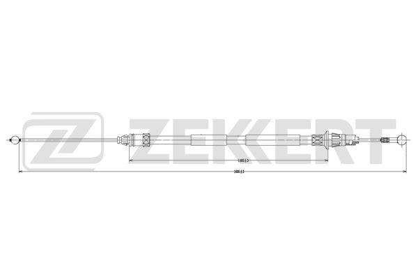 Zekkert BZ-1099 Трос стояночного тормоза BZ1099: Купить в Польше - Отличная цена на 2407.PL!