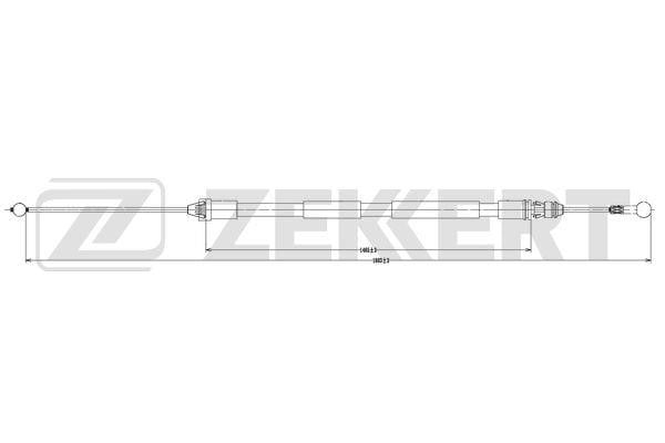Zekkert BZ-1100 Трос гальма стоянки BZ1100: Приваблива ціна - Купити у Польщі на 2407.PL!