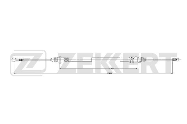 Zekkert BZ-1149 Cable Pull, parking brake BZ1149: Buy near me in Poland at 2407.PL - Good price!