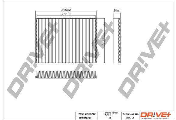 Dr!ve+ DP1110.12.0120 Filter, interior air DP1110120120: Buy near me in Poland at 2407.PL - Good price!