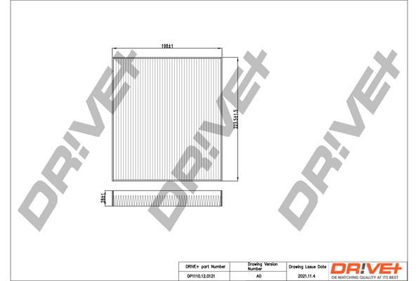 Dr!ve+ DP1110.12.0121 Filter, interior air DP1110120121: Buy near me in Poland at 2407.PL - Good price!