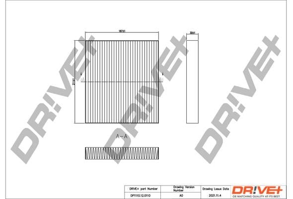 Dr!ve+ DP1110.12.0110 Filter, interior air DP1110120110: Buy near me in Poland at 2407.PL - Good price!