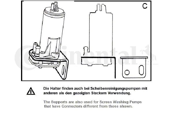 Водяной насос, система очистки окон Wilmink Group WG1893729