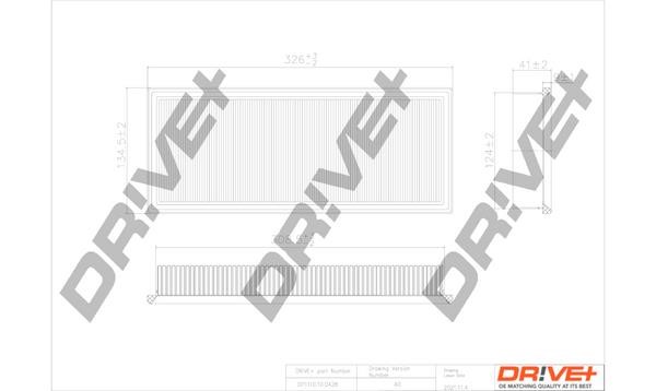 Dr!ve+ DP1110.10.0428 Air filter DP1110100428: Buy near me in Poland at 2407.PL - Good price!
