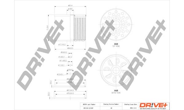Dr!ve+ DP1110.13.0107 Fuel filter DP1110130107: Buy near me in Poland at 2407.PL - Good price!