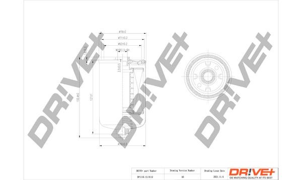 Dr!ve+ DP1110.13.0112 Fuel filter DP1110130112: Buy near me in Poland at 2407.PL - Good price!