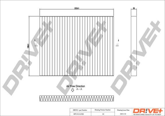 Dr!ve+ DP1110.12.0328 Filter, interior air DP1110120328: Buy near me in Poland at 2407.PL - Good price!
