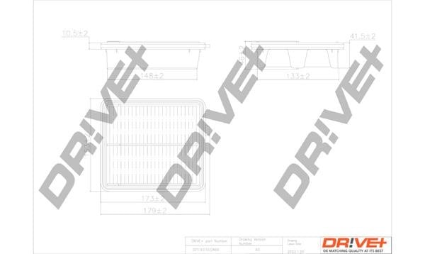 Dr!ve+ DP1110.10.0469 Air filter DP1110100469: Buy near me in Poland at 2407.PL - Good price!