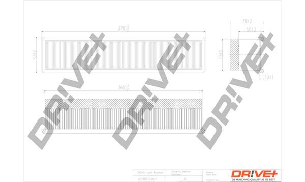 Dr!ve+ DP1110.10.0541 Air filter DP1110100541: Buy near me in Poland at 2407.PL - Good price!