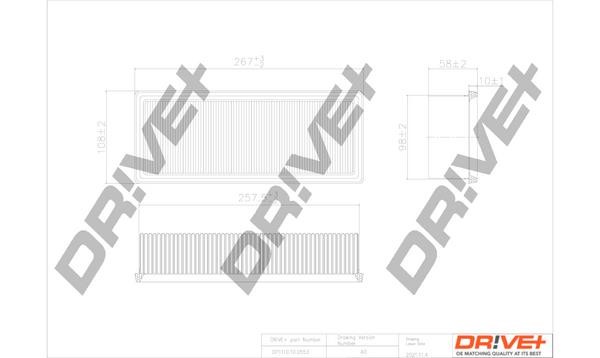 Dr!ve+ DP1110.10.0553 Air filter DP1110100553: Buy near me in Poland at 2407.PL - Good price!