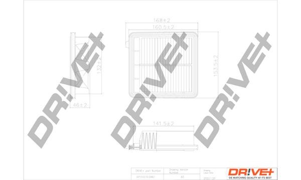 Dr!ve+ DP1110.10.0461 Air filter DP1110100461: Buy near me in Poland at 2407.PL - Good price!